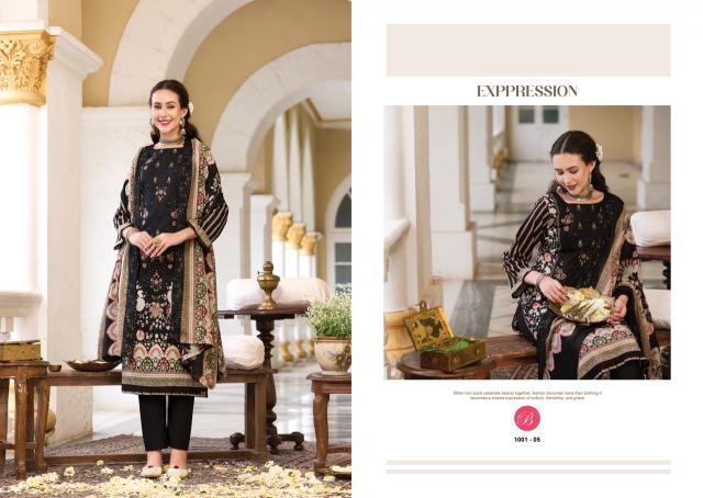 Belliza noor-e-ishq cotton dress materials wholesale